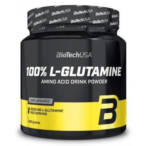 BioTech USA 100% L-Glutamine, 240 Grams